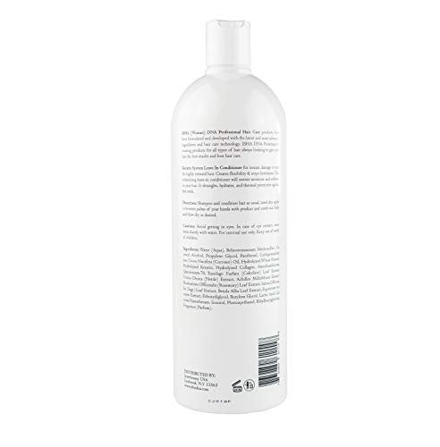 ISHA DNA Keratin Treatment System Leave In conditioner - Sulfate Free - Daily Treatment For Instant Damage Control - Provides Volume and Detangles - Coconut and Argan Oil Infused (12 Fl oz.)