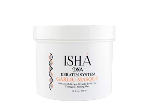 ISHA DNA Conditioner - Infused with Keratin and Garlic Extract For Damaged Thinning Hair - Stops Hair Loss and Promotes Growth - Deep Conditioning - Sulfate and Paraben Free-946ml